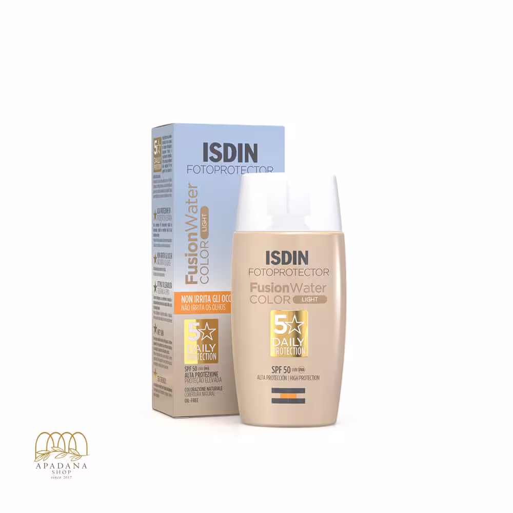 ضد آفتاب رنگی ایزدین مدل Fusion Water رنگ لایت حجم 50 میل