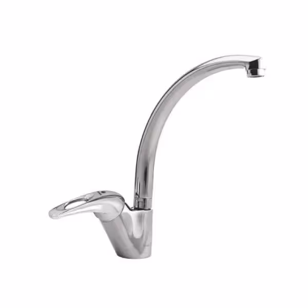 شیر ظرفشویی ثابت با علم ریختگی شیبه مدل کیش