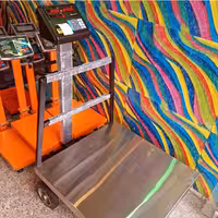 ترازو باسکول 500 کیلویی چرخدار 70×70 استیل