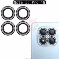 محافظ لنز نگین دار شیائومی Diamond Ring Lens Glass | Redmi Note 15 Pro 4G