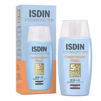 ضد آفتاب بی رنگ فیوژن واتر مجیک SPF50 ISDIN Fusion Water Magic
