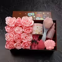 باکس هدیه آرایشی صورتی