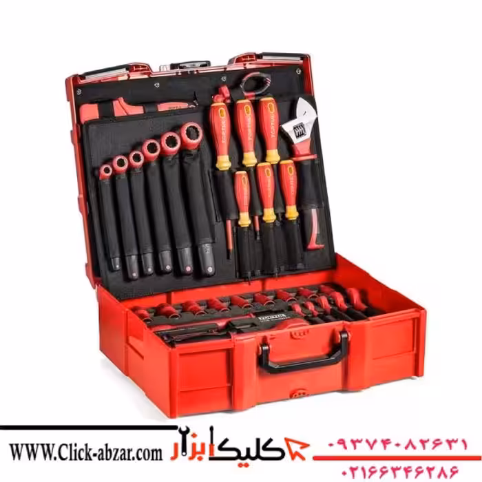 جعبه ابزار تاپ تول با لوازم ضد برق 42 عددی مدل GCZ-042A