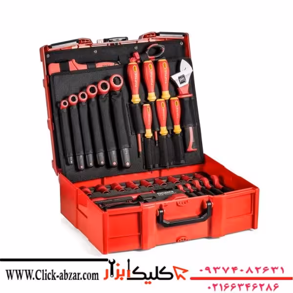 جعبه ابزار تاپ تول با لوازم ضد برق 42 عددی مدل GCZ-042A