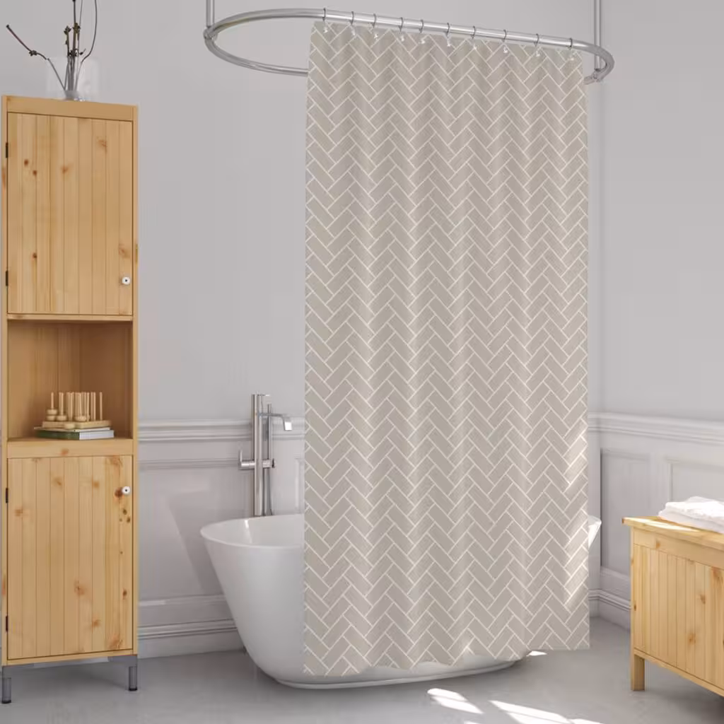 پرده حمام دلفین مدل EV-1620 سایز 180×200سانتی متر