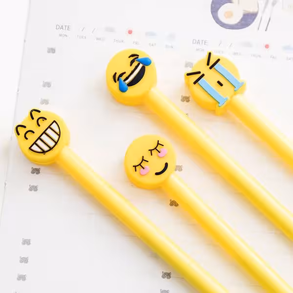 روان نویس طرح اموجی Cute Emoji Pen with ‌Black Ink