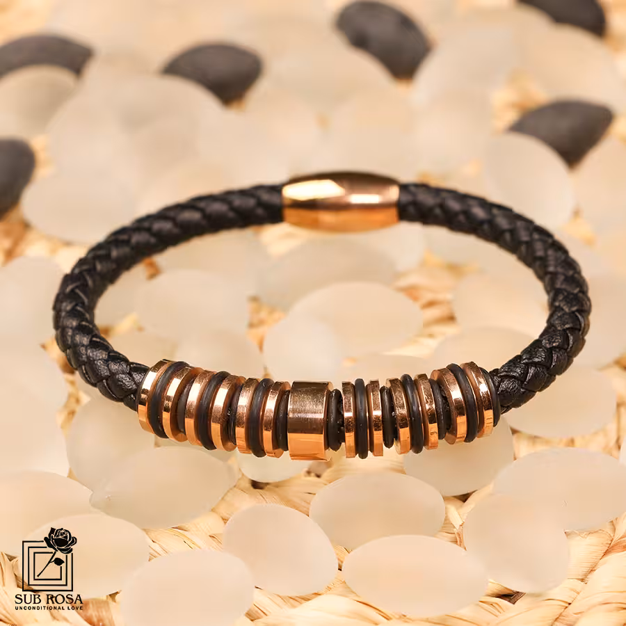 دستبند چرمی مگنتی 150-14349