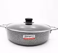 تابه پوشش طرح گرانیت با درب پیرکس سایز 32 تابان (جدید و استاندارد)