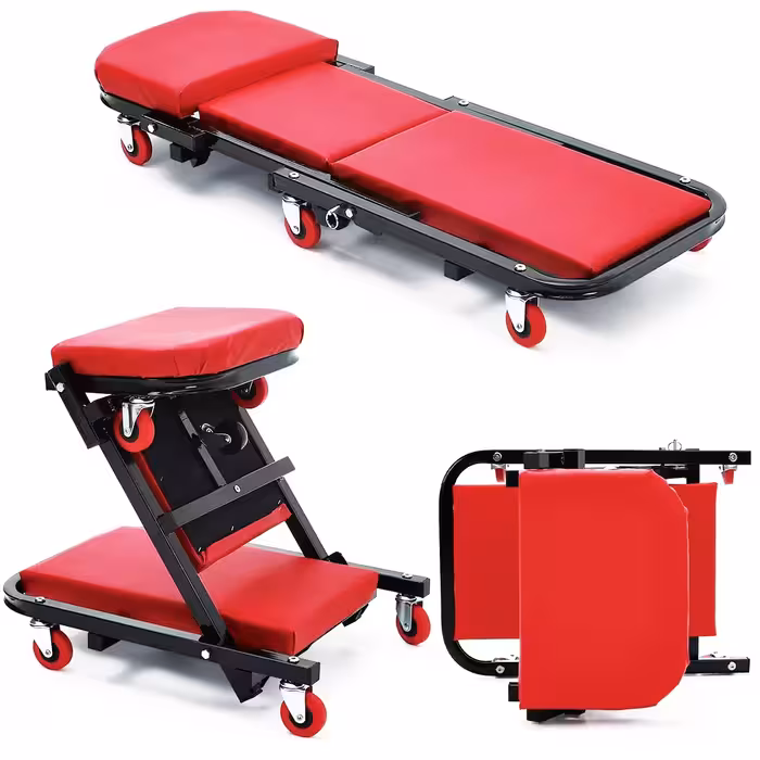 صندلی و زیر انداز چرخ دار دو حالته تعمیر گاهی 40 اینچ مدل 11949