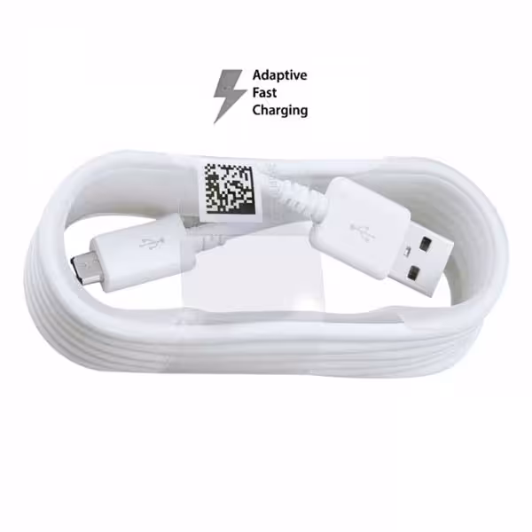کابل فست شارژ اندرویدی سفید Micro USB