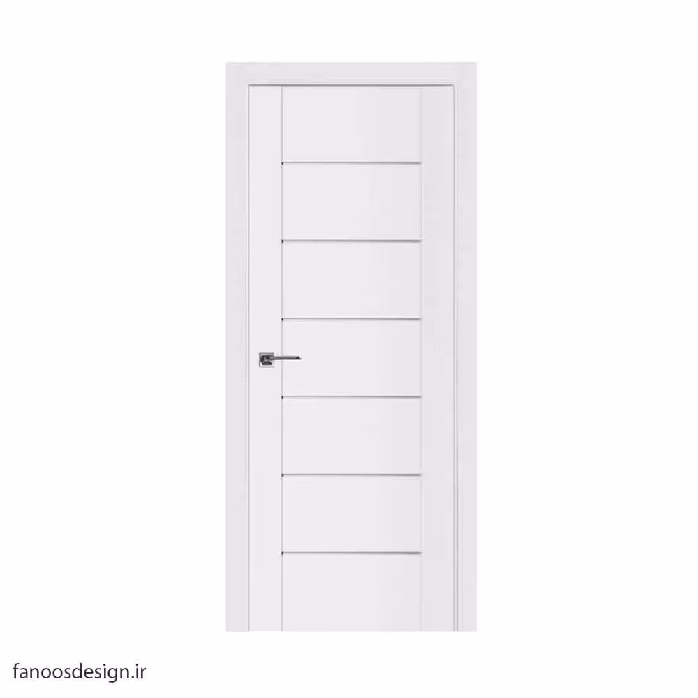 درب اتاق خواب با طراحی مدرن خط‌دار کد 1064