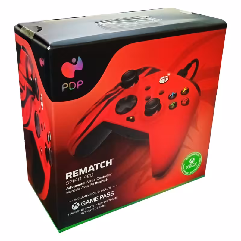 کنترلر ایکس باکس PDP رنگ قرمز مدل REMATCH