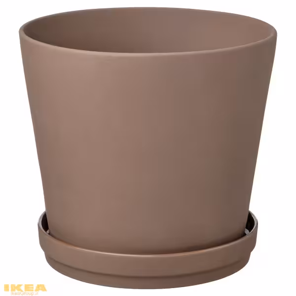 گلدان گیاه با نعلبکی مدل KLARBÄR | برند ایکیا | ارسال 15 الی 20 روز کاری