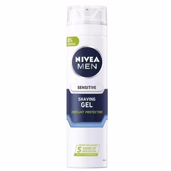 ژل اصلاح (ریش) صورت نیوا پوست حساس NIVEA SHAVING GEL SENSITIVE 200ml