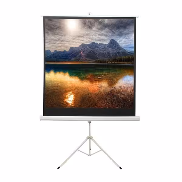 پرده نمایش اسکوپ با ابعاد 2.5&#xD7;2.5 متر پایه دار