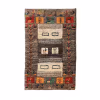 گبه دستباف نیم متری کد 4020423