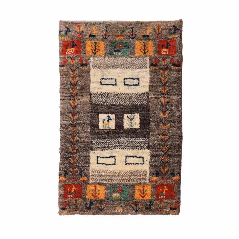 گبه دستباف نیم متری کد 4020423