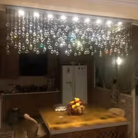 لوستر   لاینر سقفی کریستال مدل باران  