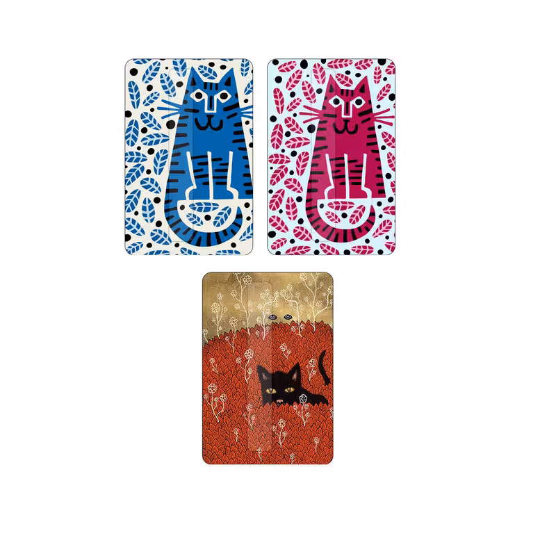 استیکر کارت مدل گربه cat کد ca133 مجموعه 3 عددی