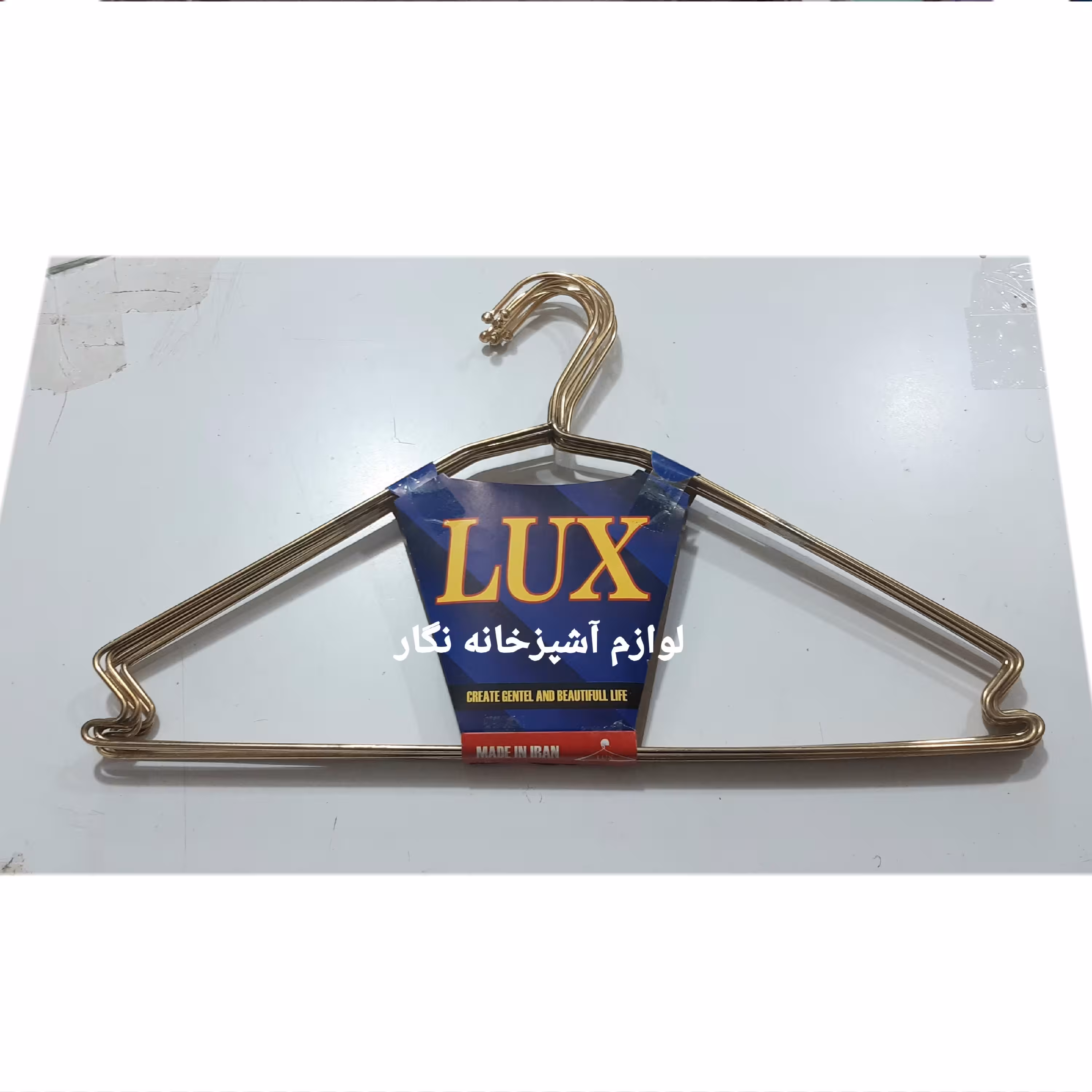 چوب لباسی طلایی لوکس اعلا بسته 6عددی 