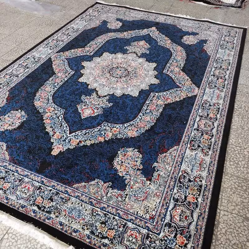 فرش ماشینی کاشان 440شانه طرح کارینا9متری(BCF)باارسال رایگان