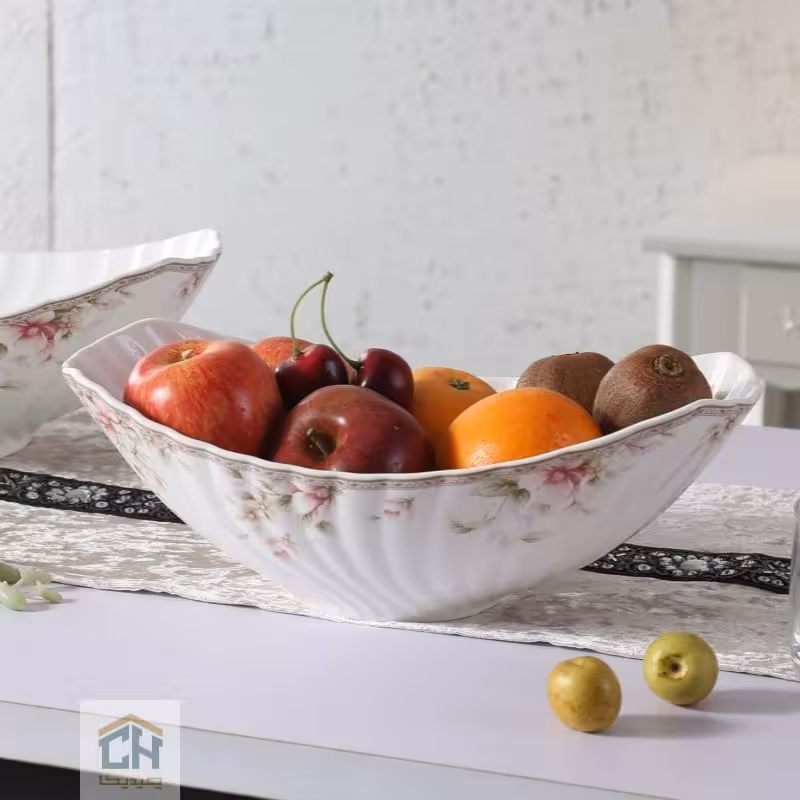 میوه خوری چینی بیضی گلدکیش طرح Sweety مدل GK701105