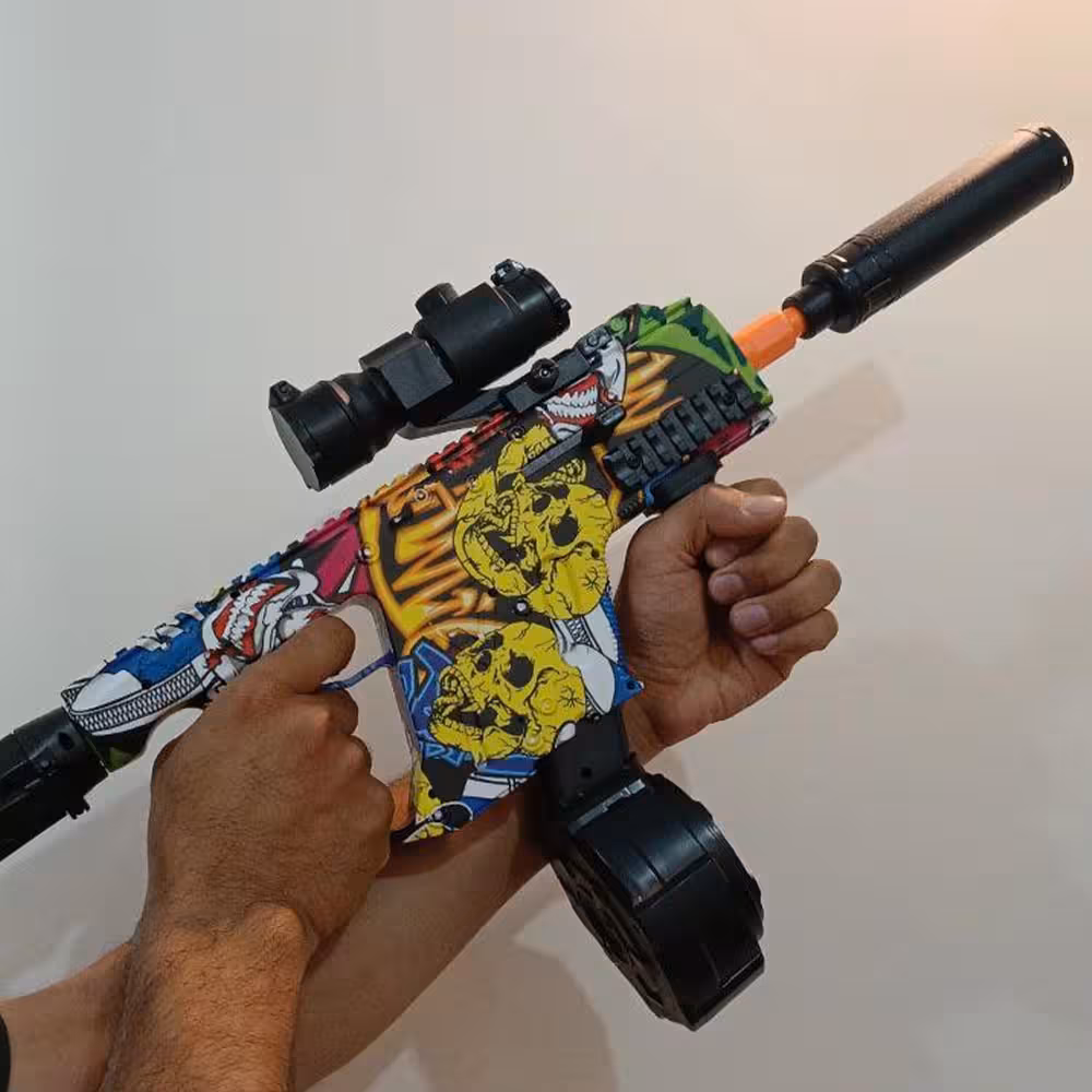 تفنگ تیر ژله ای شارژی 40 سانت Vector Gun