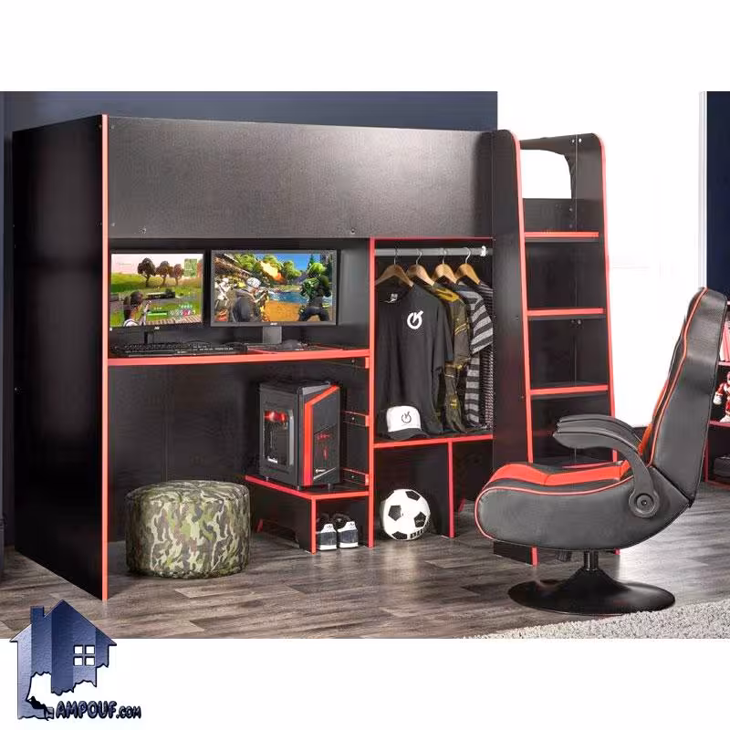 تخت خواب دو طبقه TBJ90