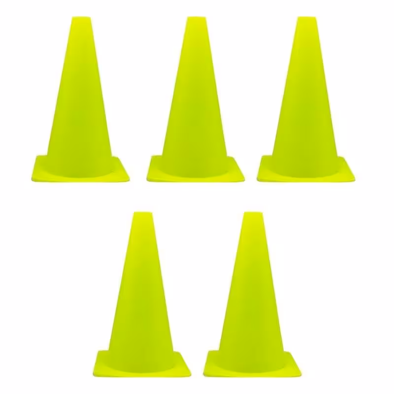  مانع تمرین 30 سانتی جنس ژله ای نشکن بسته 5 عددی رنگ سبز