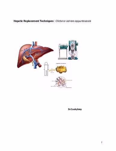 خرید و دانلود نسخه کامل کتاب Hepatic Replacement Techniques; Cliche or Adrem Appurtenances