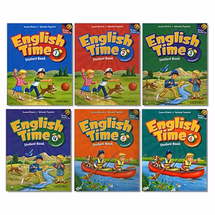 کتاب English Time اثر Susan River and Setsoko Toyama انتشارات هدف نوین 6 جلدی