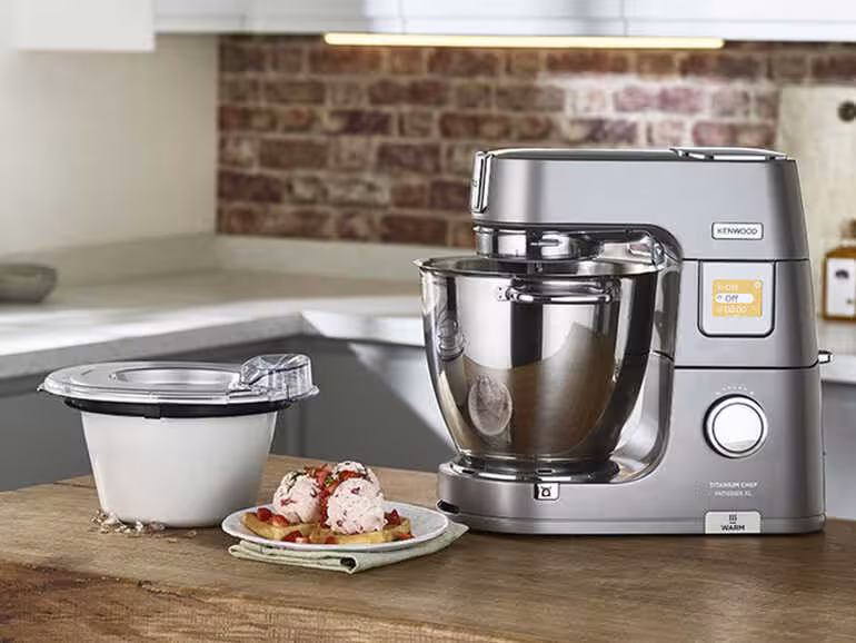 میکسر کاسه دار برند کنوود انگلیس مدل KAX71.000WH با قابلیت ساخت بستنی