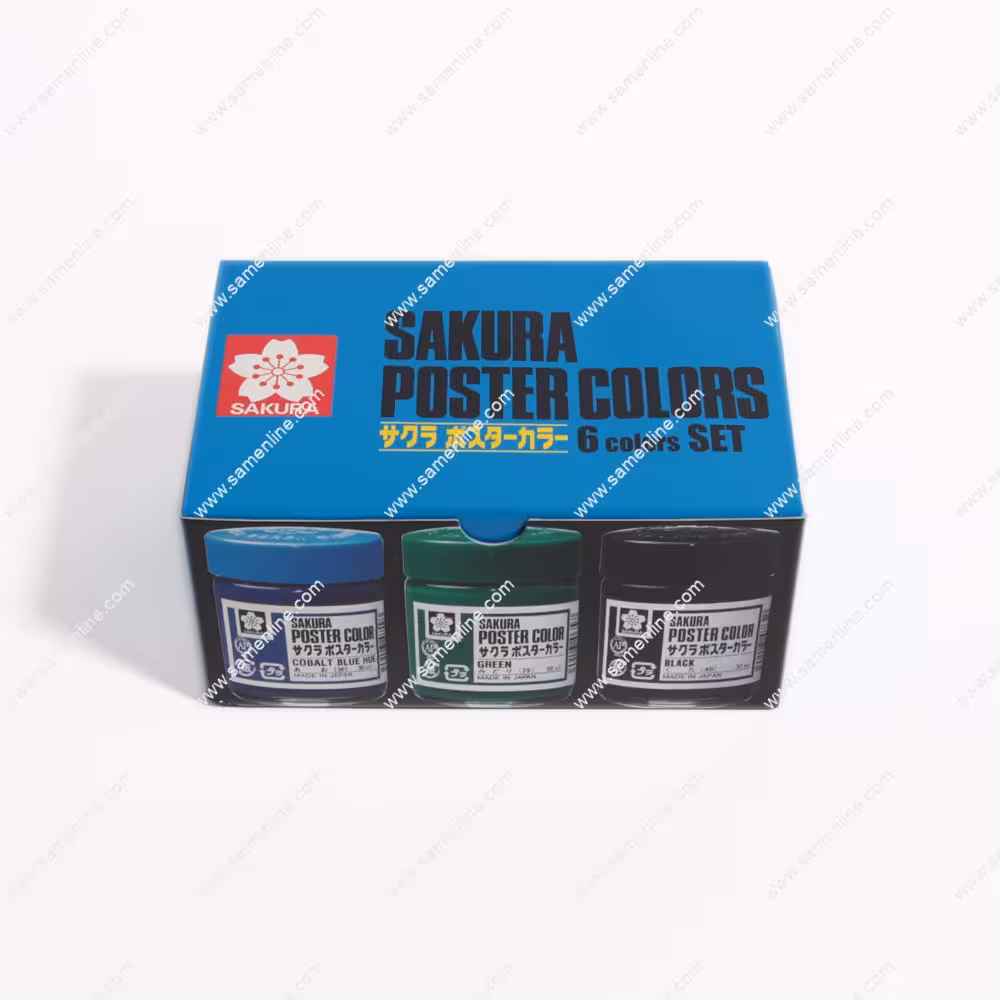 گواش 6 رنگ 30 میلی لیتر ساکورا مدل XPW-6