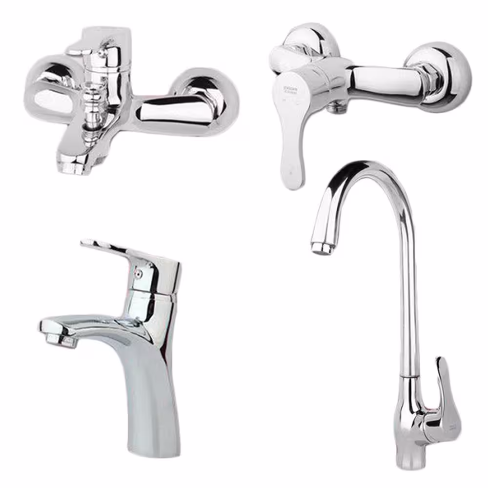 شیرآلات راسان مدل صدف کروم