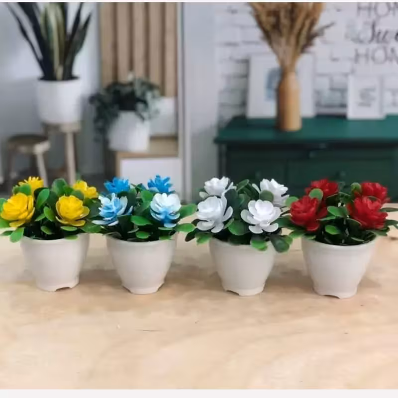 گلدان مصنوعی 4عددی | amazonchi