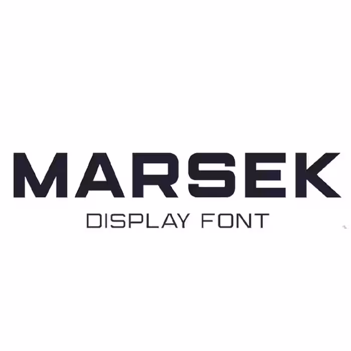 دانلود فونت انگلیسی پریمیوم Marsek Font