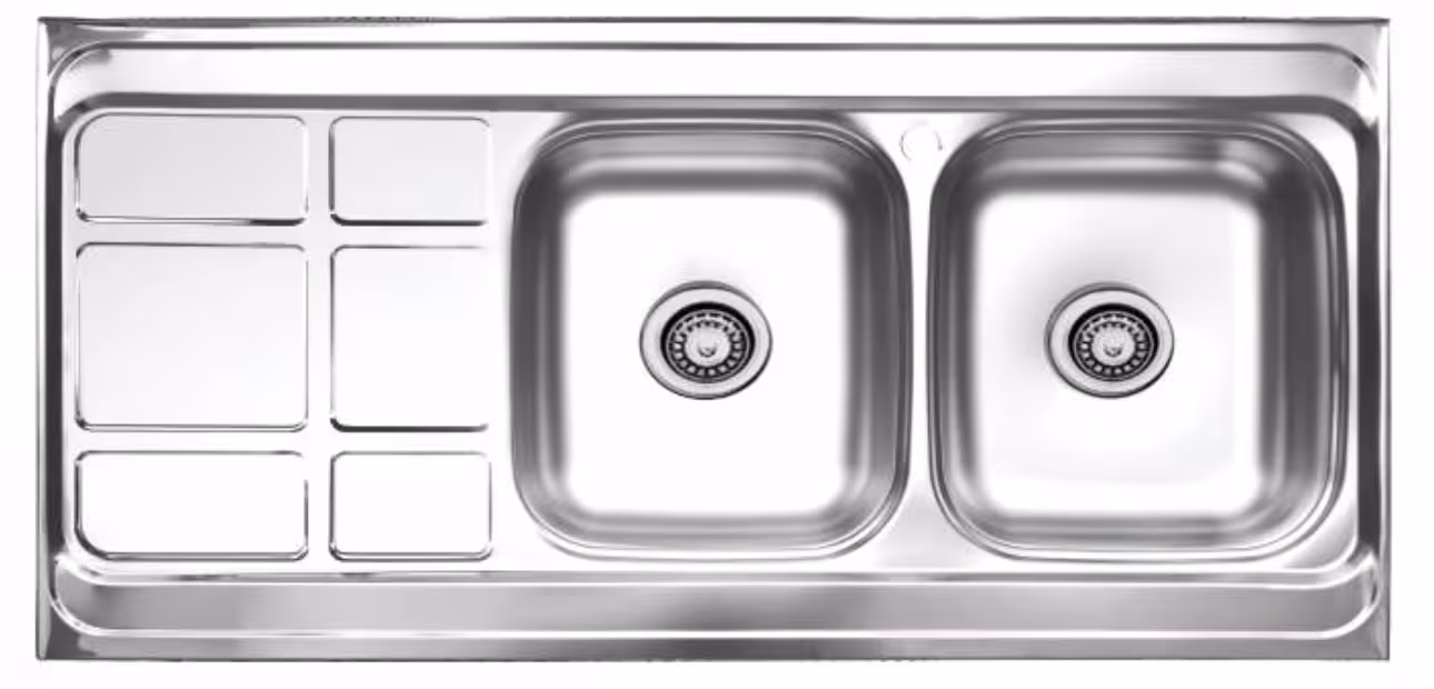 سینک نیمه فانتزی روکار کد SA01 سایز 60×120 عمــق 17