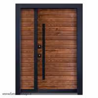 درب ضد سرقت طرح چوب ترموود کد 1311