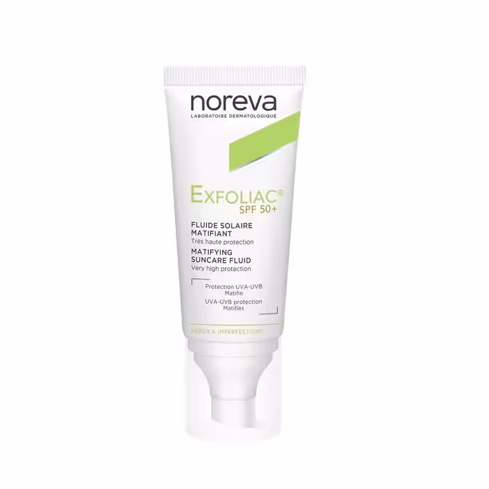 فلوئید ضد آفتاب نوروا مدل Exfoliac Matifying