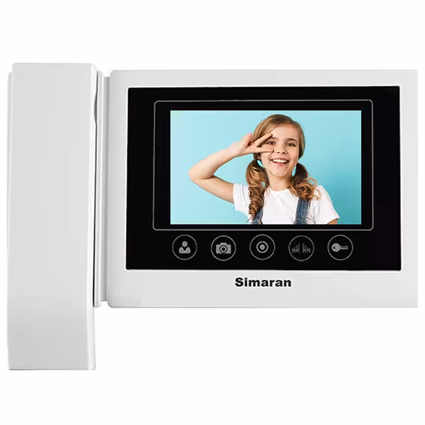 مانیتور 4/3 اینچ کلید لمسی بدون حافظه سیماران مدل 43TK