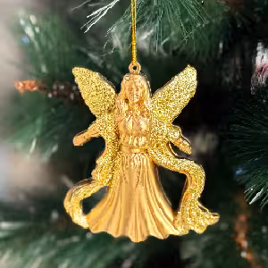 آویز فرشته طلایی 11 سانت کد 526