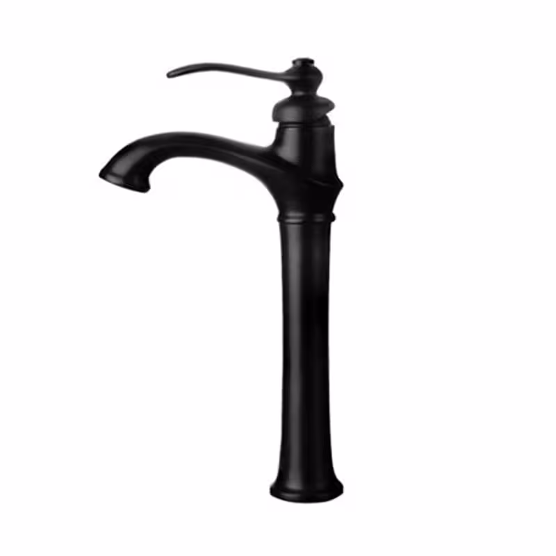 شیر روشویی پایه بلند درخشان مدل لوتوس بلک
