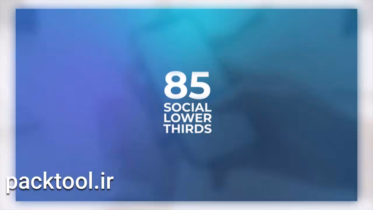 پروژه افتر افکت پک زیرنویس های شبکه اجتماعی Social Media Lower Thirds - پک تول