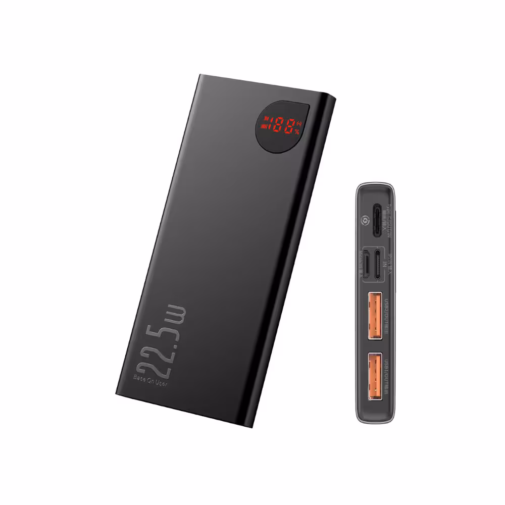 پاور بانک فست شارژ بیسوس مدل Baseus Adaman Power Bank PPAD000001 با توان 22.5W و ظرفیت 10000mAh