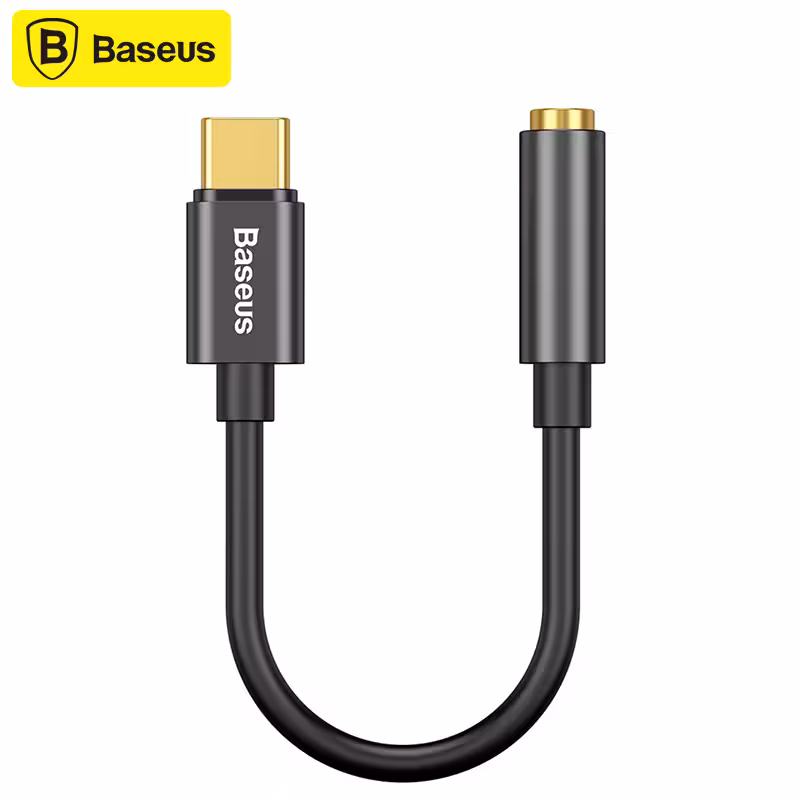 مبدل تایپ سی به صدا بیسوس Baseus CATL54-01 USB-C to 3.5 mm Female Adapter