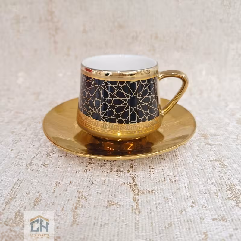 ست قهوه خوری 6 نفره طرح مشکی مدل 1050066982