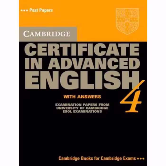 کتاب Cambridge Certificate in Advanced English 4