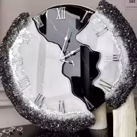 ساعت دیواری رزینی طرح جزیره قطر80