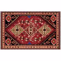 رومیزی مخمل طرح سنتی سایز 140 در 220 مدل T8-453 شرکت رنس