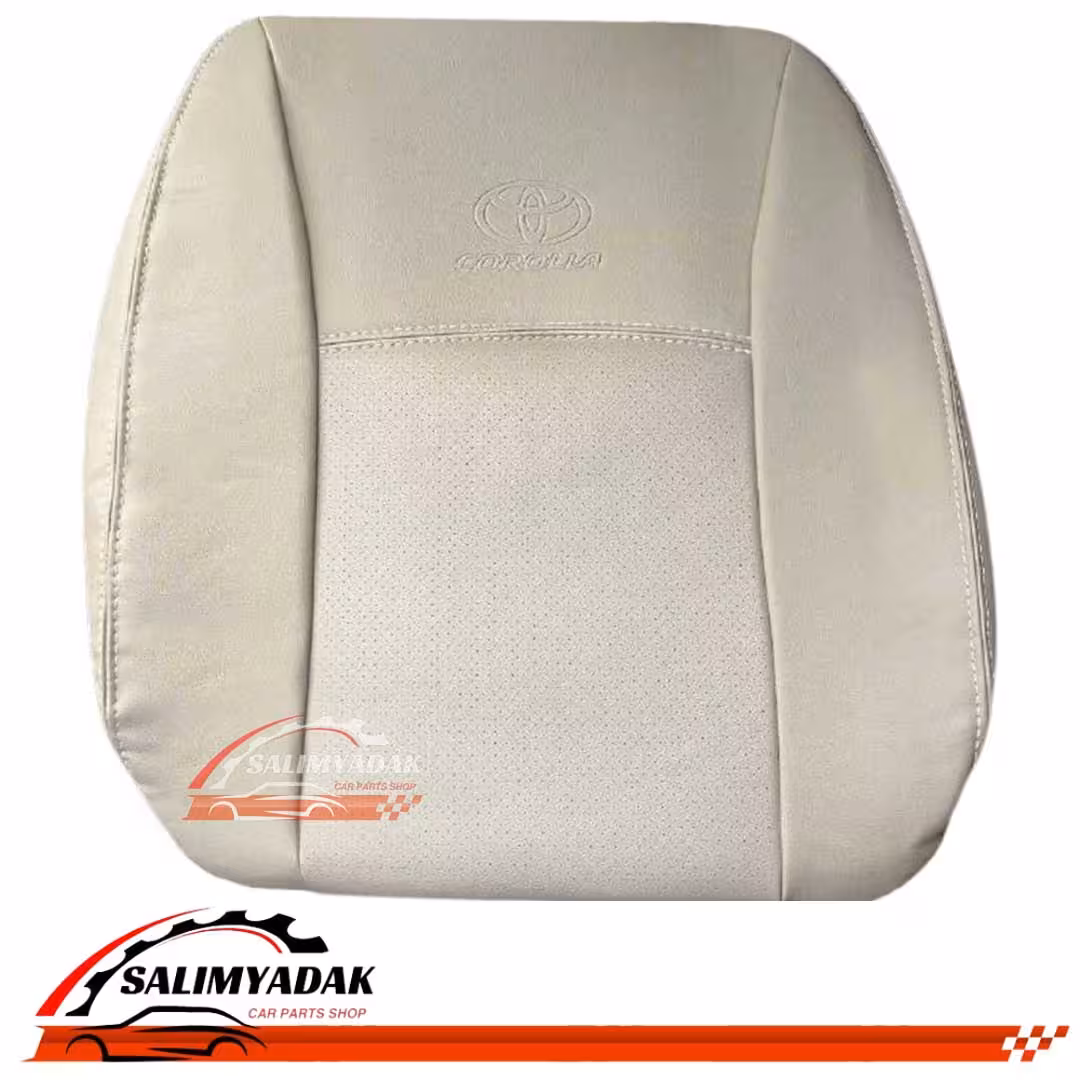 روکش صندلی تویوتا کرولا قدیم 2006 -2013 چرم رنگ کرم استخوانی